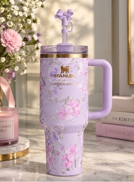 Stanley Love Shack Fancy Quencher Tumbler 40 OZ Happy